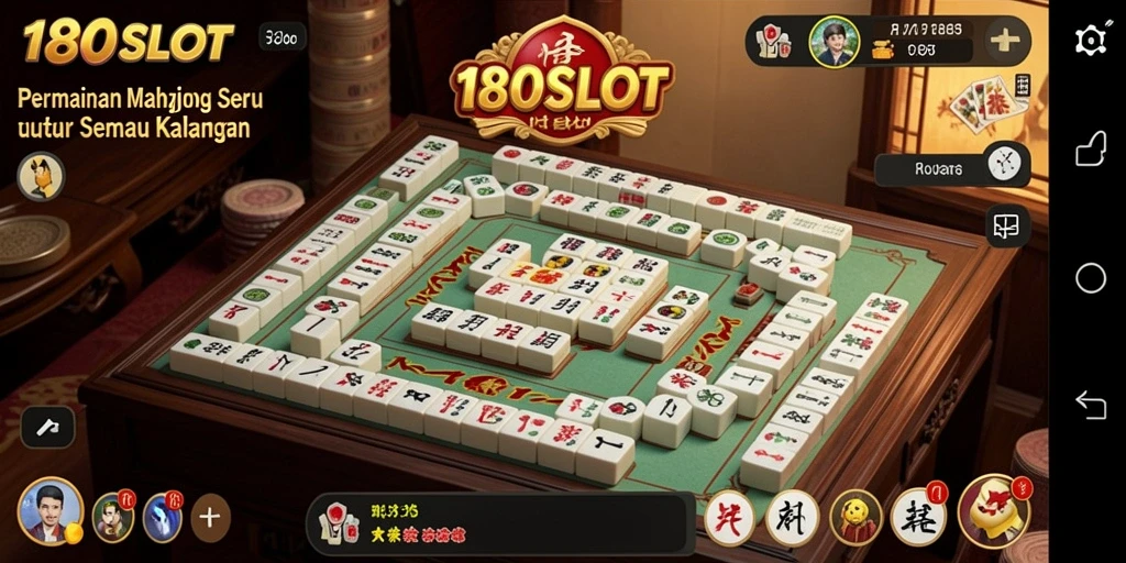 Gameplay seru Mahjong di 180SLOT dengan desain yang menarik.