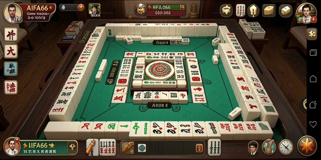 Screenshot AIFA66 menampilkan gameplay Mahjong yang menarik dan seru.