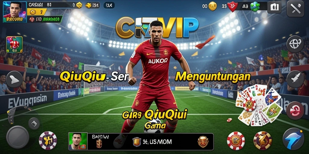 Tampilan gameplay QiuQiu yang seru dan mendebarkan.