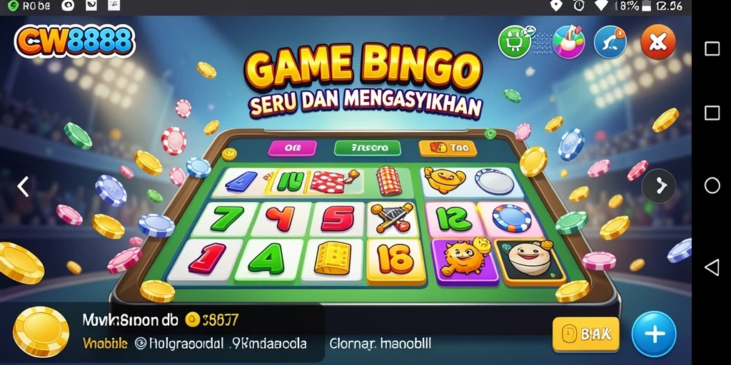 Screenshot dari gameplay Bingo CW8888 yang seru dan interaktif.