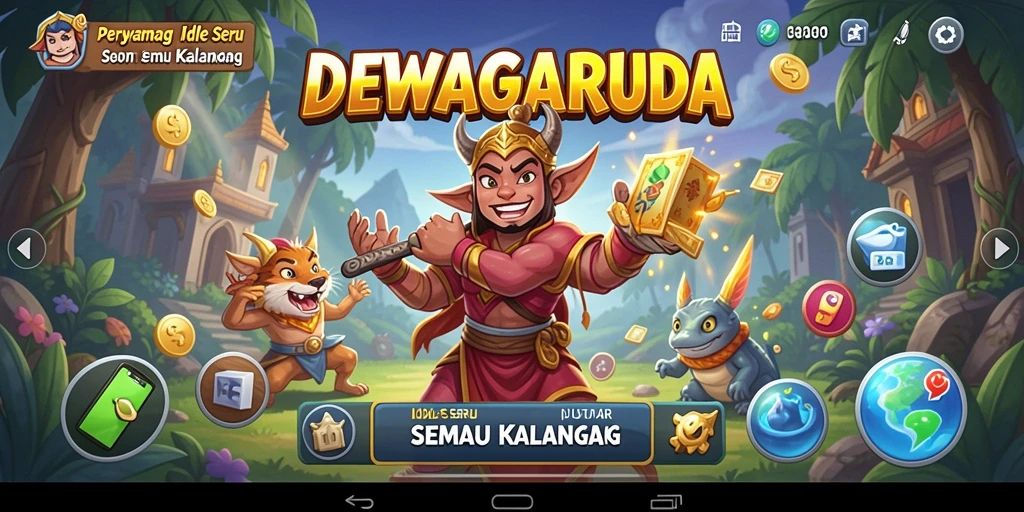 Gameplay DEWAGARUDA yang menarik dan mudah dipahami.