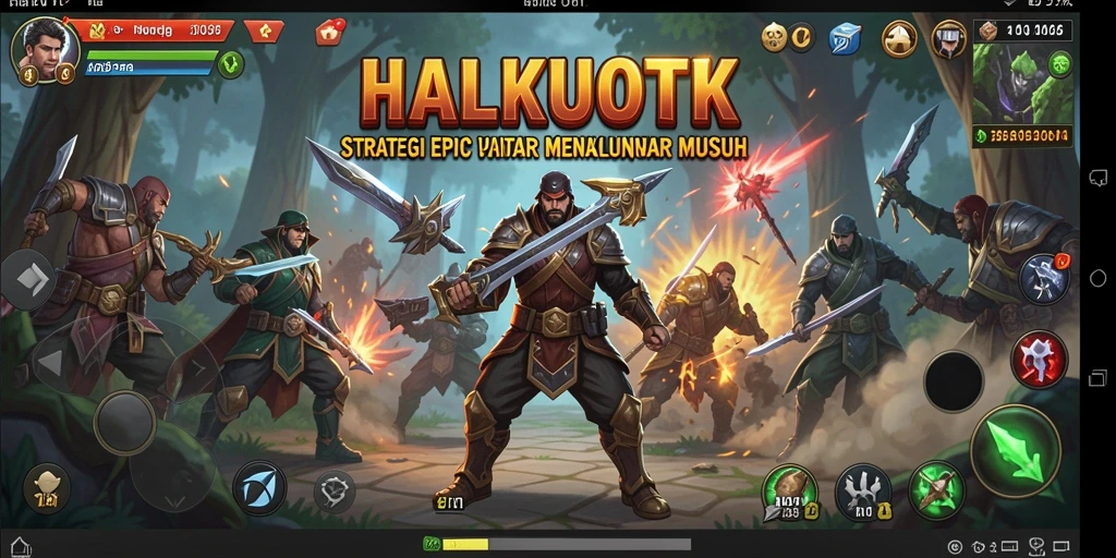 Tampilan gameplay HALKUOTK yang mendebarkan dan taktis.