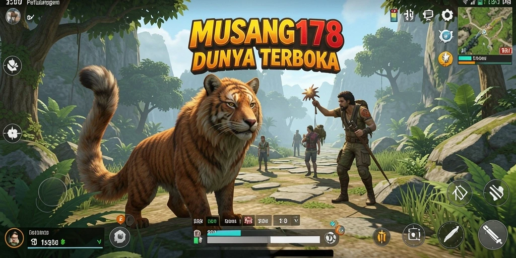 Tangkapan layar gameplay MUSANG178 menampilkan dunia terbuka yang kaya akan detail.