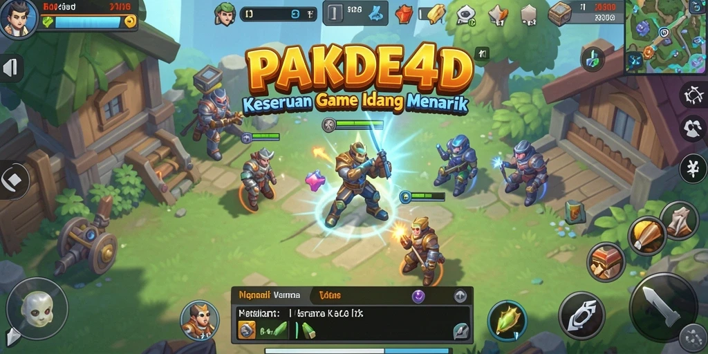 Tangkapan layar menunjukkan gameplay mendebarkan dari PAKDE4D.