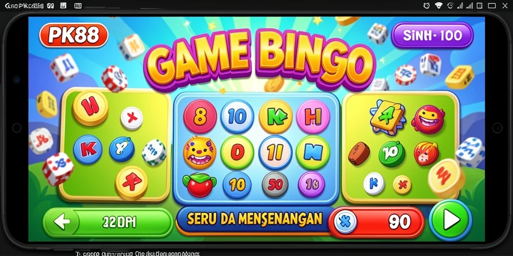 Gameplay seru dan interaktif dalam permainan Bingo PK88.